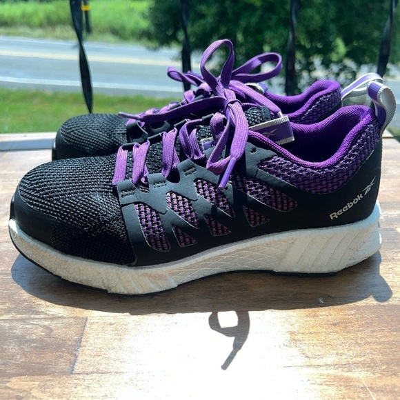Reebok Women's Fusion Flexweave Safety Composite Toe Work Sneaker Size 7 Wide - Picture 5 of 11